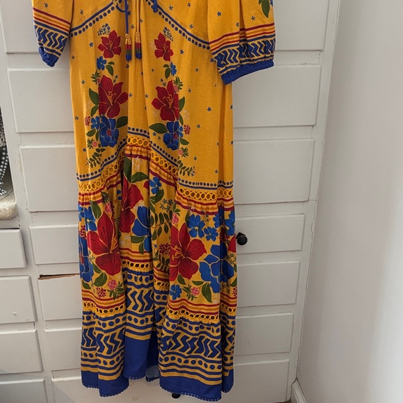 FARM Rio Yellow Floral Dress - Picture 6 of 10